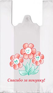 Полиэтиленовый пакет Цветы 27+15х47х10 100/5000 в Самаре - купить оптом от производителя ПК Котово Полимер