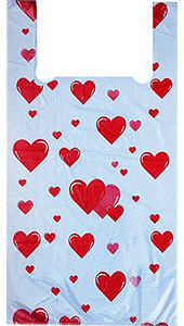 Полиэтиленовый пакет Cердечки 27+15х47х12.5  100/3500 в Самаре - купить оптом от производителя ПК Котово Полимер